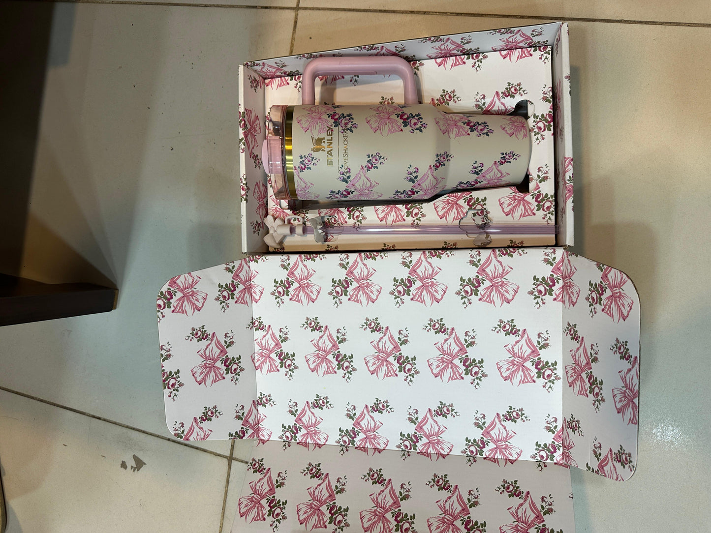 Floral fantasy Stanley tumbler