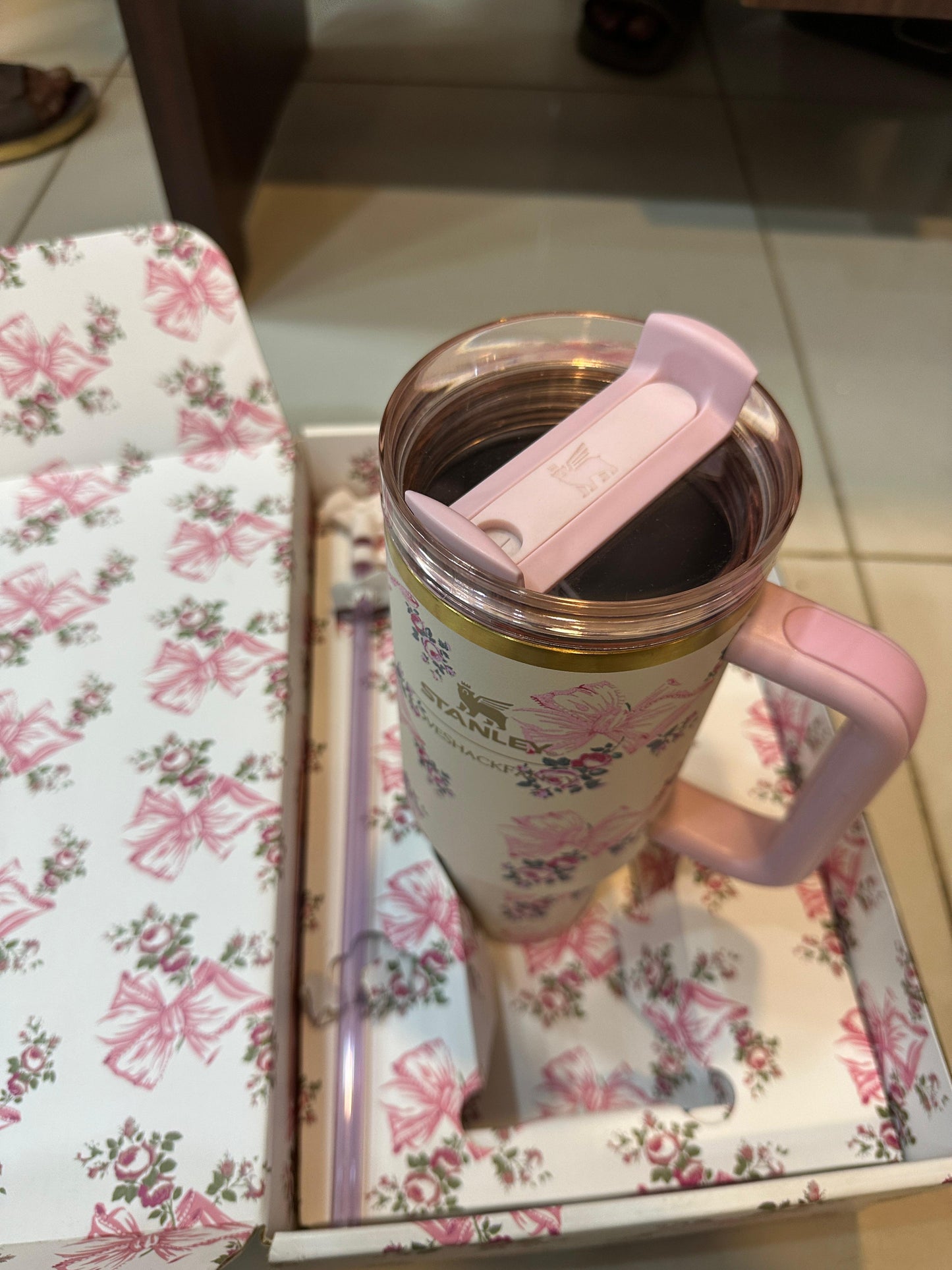 Floral fantasy Stanley tumbler