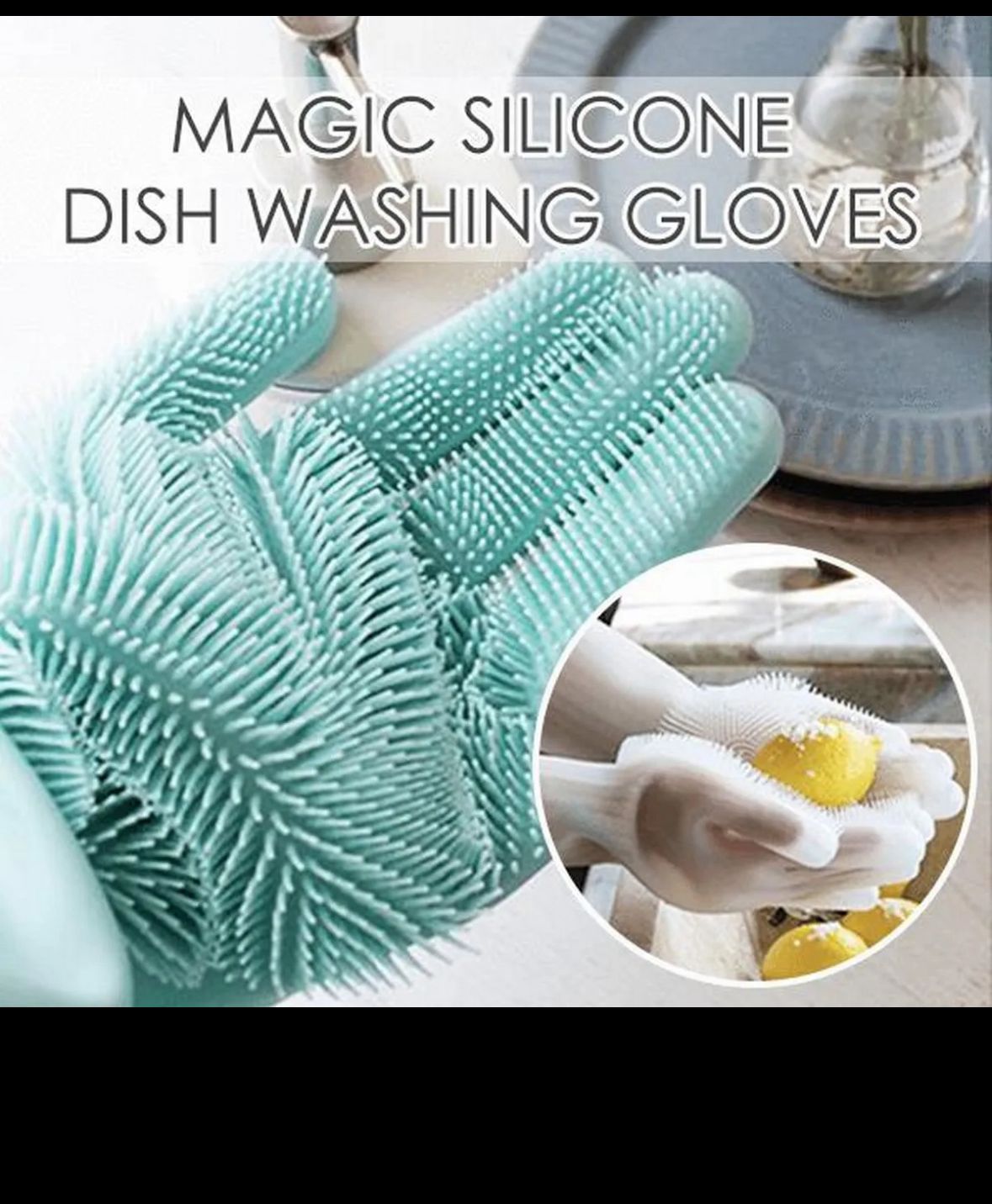 Dishwashing gloves silicone