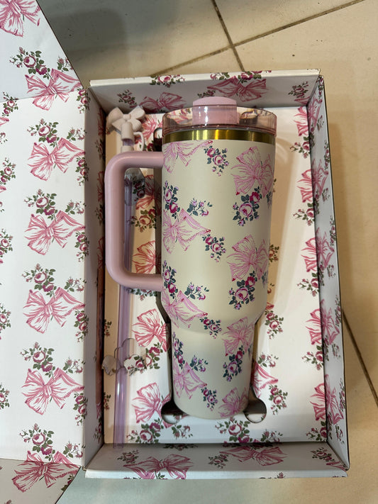 Floral fantasy Stanley tumbler