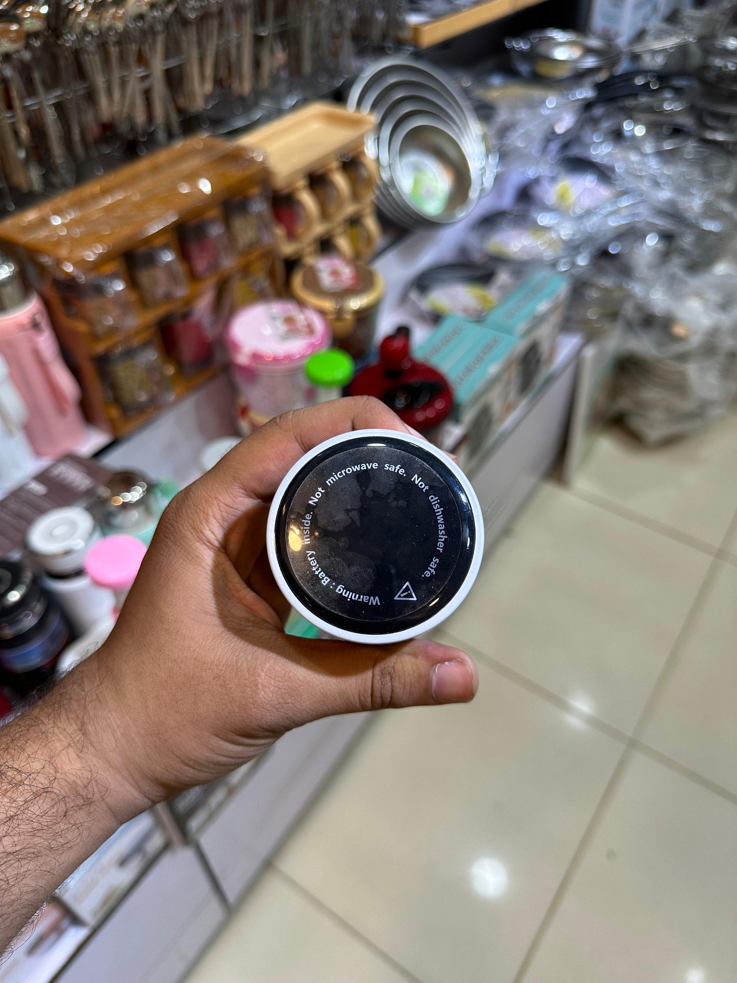 Smart led temperature display bottle
