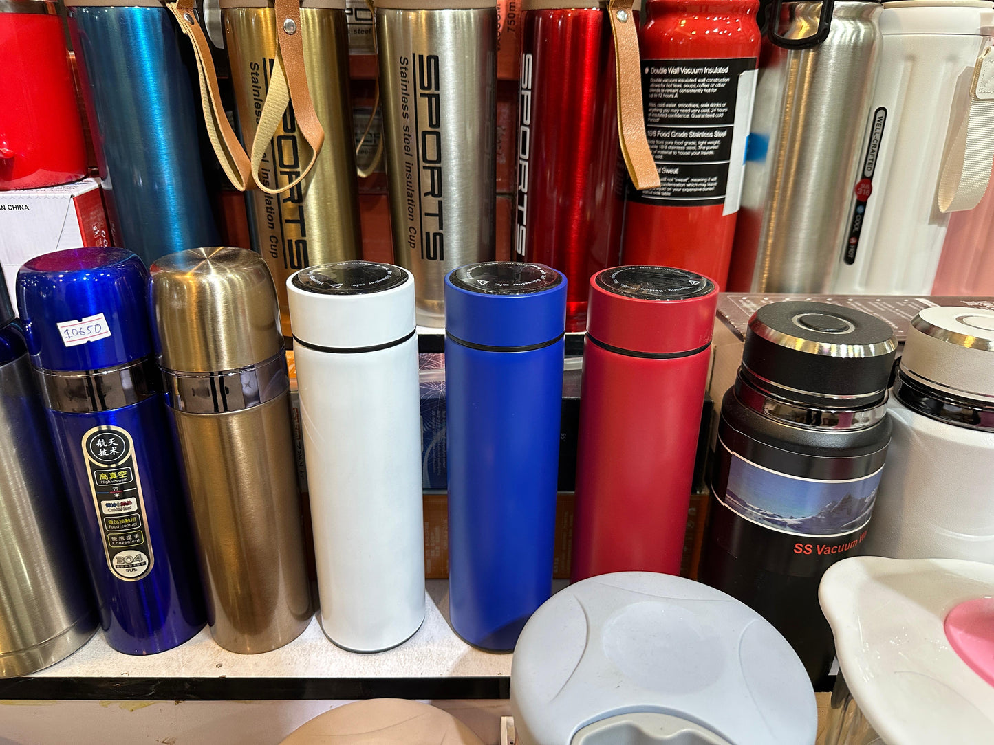 Smart led temperature display bottle