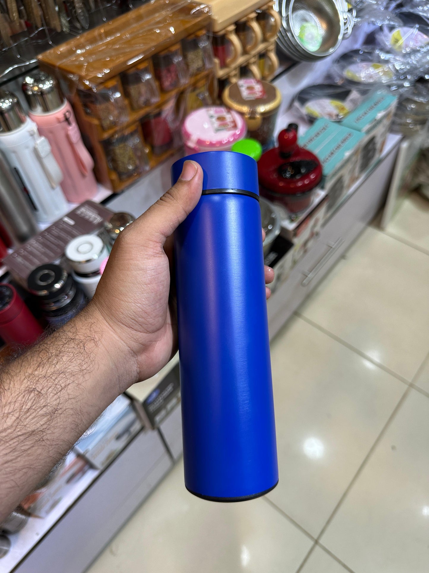 Smart led temperature display bottle