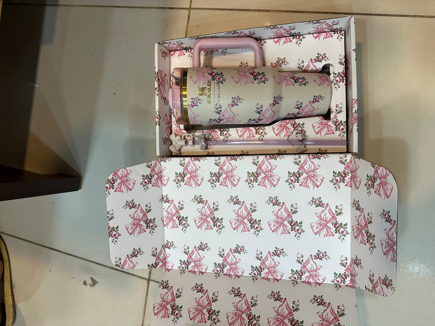 Floral fantasy Stanley tumbler