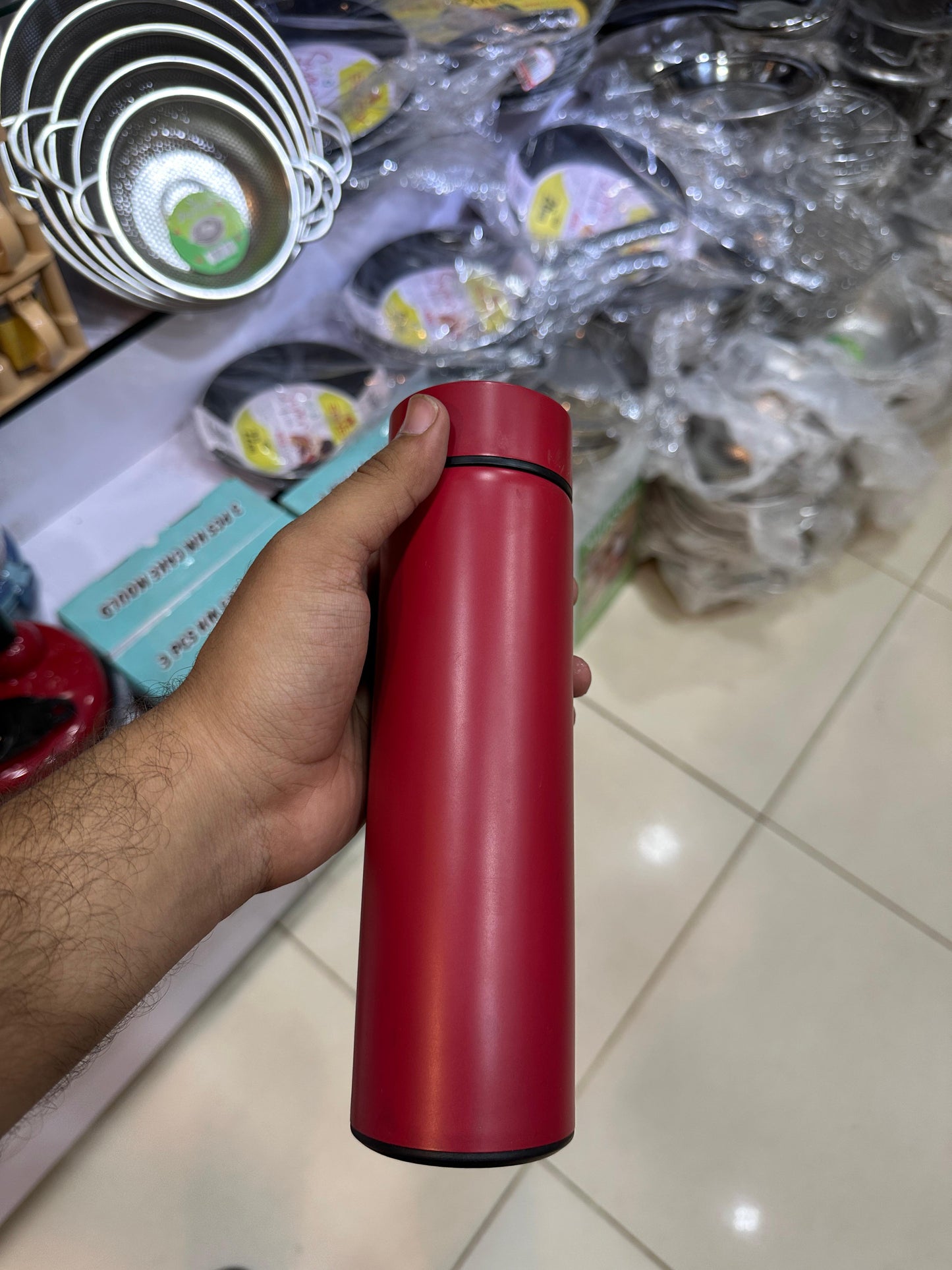 Smart led temperature display bottle