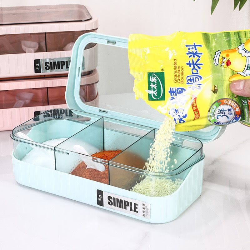 storage container with 3 compartments