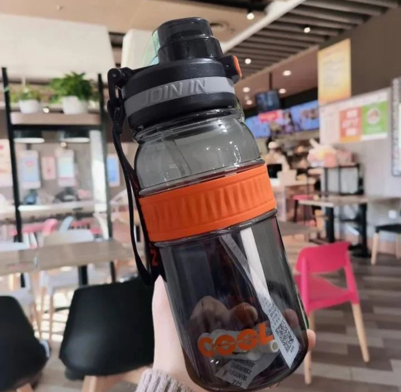 820ML JoinIn Water Bottle with Spring Straw